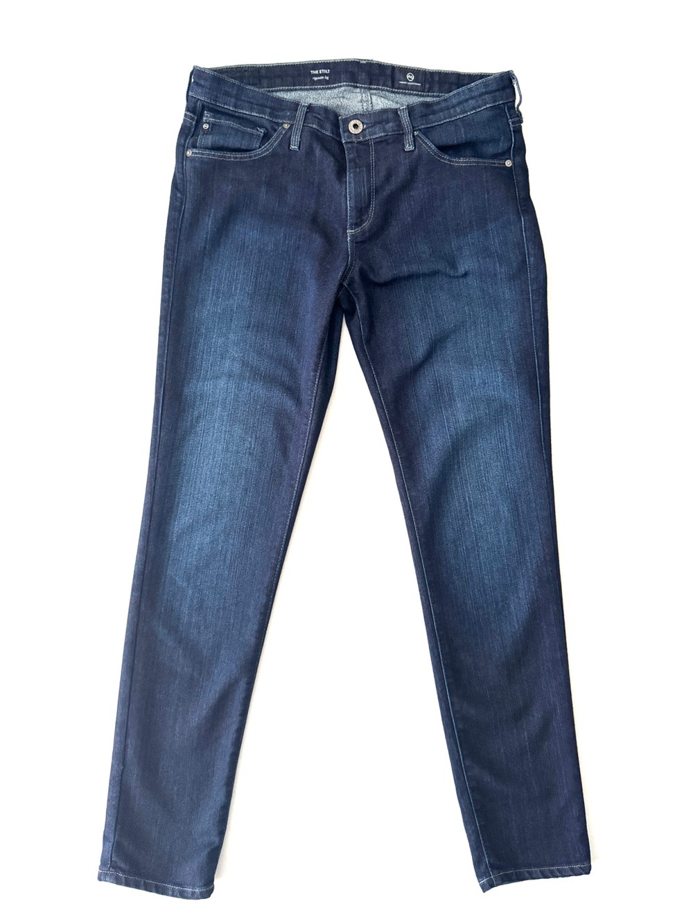 AG Adriano Goldschmied The Stilt Cigarette Leg Jeans 29R Dark Wash Stretch